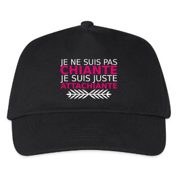 je ne suis pas chiante je suis juste attachiante - Casquette de baseball Enfant - noir - Devant