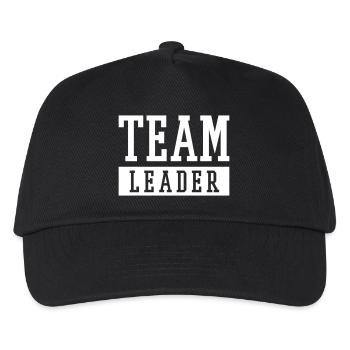 Team Leader - Kinder Basecap - Schwarz - Vorne
