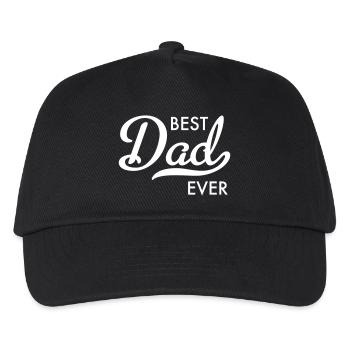 father - Kids’ Baseball Cap - black - Front