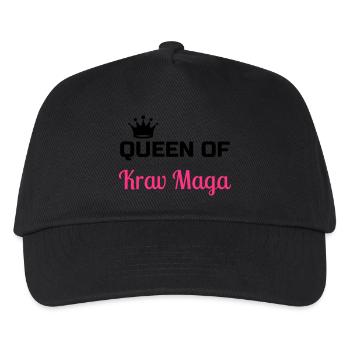Krav Maga / Krav-Maga / Fight / Martial Art - Kinder Basecap - Schwarz - Vorne