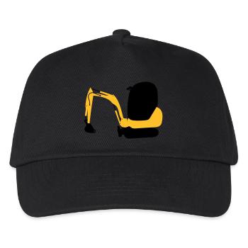 pelleteuse - Casquette de baseball Enfant - noir - Devant