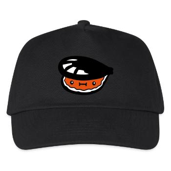 kleine suesse muschel mit gesicht - Kinder Basecap - Schwarz - Vorne