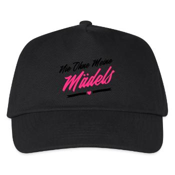 nie ohne meine mädels - Kinder Basecap - Schwarz - Vorne