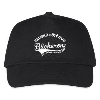 Woodcutter Perfection - Kids’ Baseball Cap - black - Front