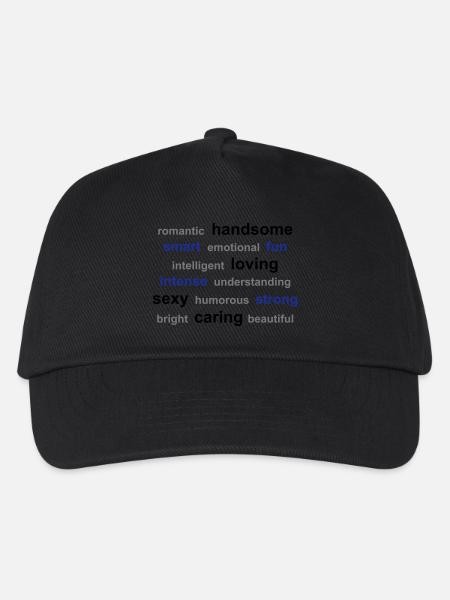 word cloud - Kids’ Baseball Cap - black