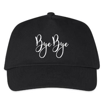 Bye Bye - Kinder Basecap - Schwarz - Vorne