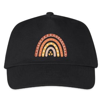 Boho Rainbow - Kids’ Baseball Cap - black - Front