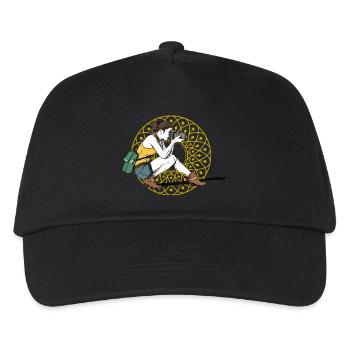 girl power kamera fotografie shot feminin frau LOL - Kinder Basecap - Schwarz - Vorne