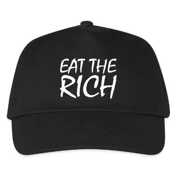 Eat the rich - Kids’ Baseball Cap - black - Front