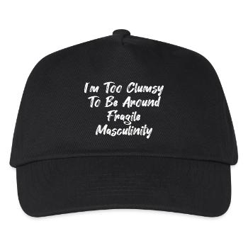 Je suis trop maladroit pour côtoyer une masculinité fragile - Casquette de baseball Enfant - noir - Devant