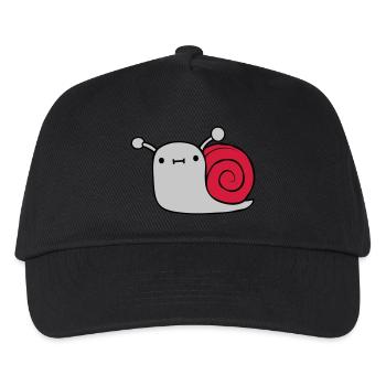 Kleine süße Schnecke - Kinder Basecap - Schwarz - Vorne