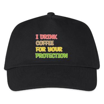 Coffee Drinking Statement Coffee Drinker Humorous - Kids’ Baseball Cap - black - Front