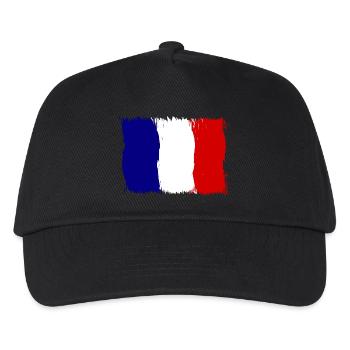 Frankreich, Französisch - Kinder Basecap - Schwarz - Vorne