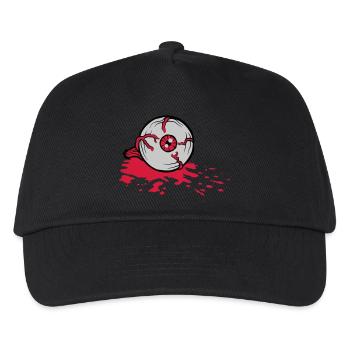 Halloween blutiges Horror Auge - Kinder Basecap - Schwarz - Vorne