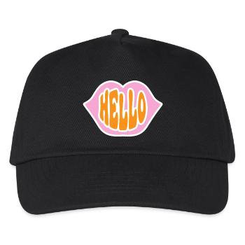 Hello Summer - Kinder Basecap - Schwarz - Vorne