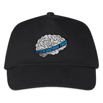 Let me overthink this - Kinder Basecap - Schwarz - Vorne