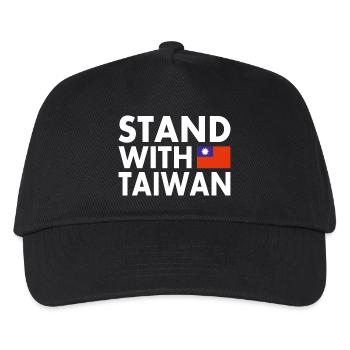 Stand with taiwan - Kids’ Baseball Cap - black - Front