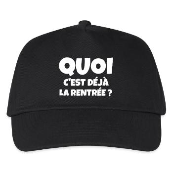 rentrée scolaire, rentrée des classes, école - Casquette de baseball Enfant - noir - Devant