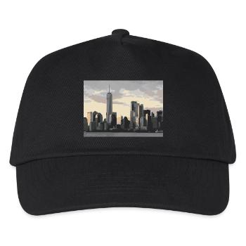 new york city skyline - Kids’ Baseball Cap - black - Front