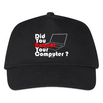 Did you reboot your computer? IT TECH - Kids’ Baseball Cap - black - Front