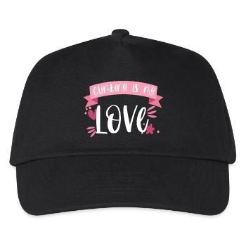 Climbing Mountaineering Mountains Love Gift - Kids’ Baseball Cap - black - Front