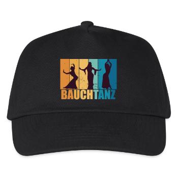 Bauchtanz Bauchtänzerin Tänzerin Geschenk - Kinder Basecap - Schwarz - Vorne