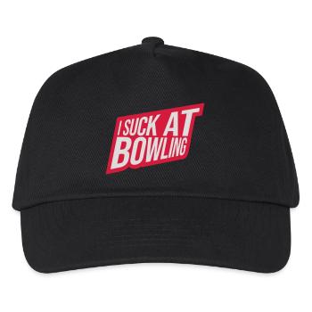 I suck at bowling - Kinder Basecap - Schwarz - Vorne