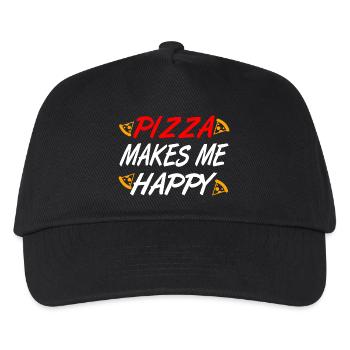 Pizza - Casquette de baseball Enfant - noir - Devant