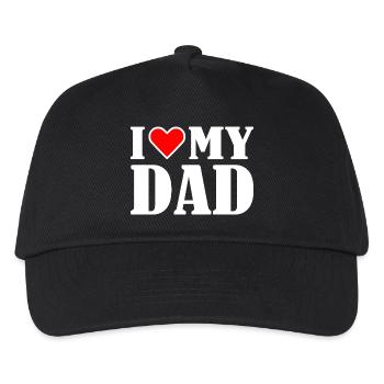 I love my dad - Kids’ Baseball Cap - black - Front