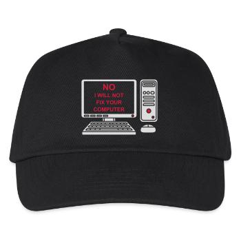 Ne pas réparer votre ordinateur - Casquette de baseball Enfant - noir - Devant