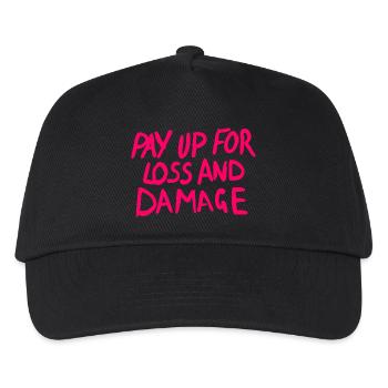 Pay up for loss and damage - Kids’ Baseball Cap - black - Front