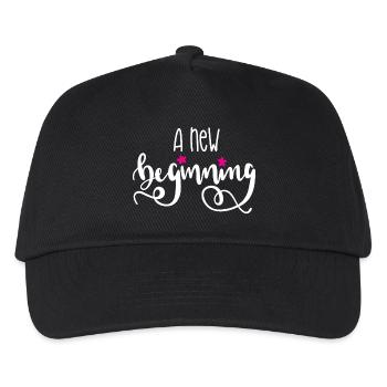 A New Beginning - Kids’ Baseball Cap - black - Front
