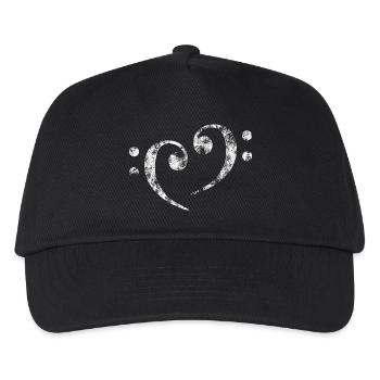 Bass Clef - Kids’ Baseball Cap - black - Front