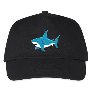 Shark - Kids’ Baseball Cap - black - Front
