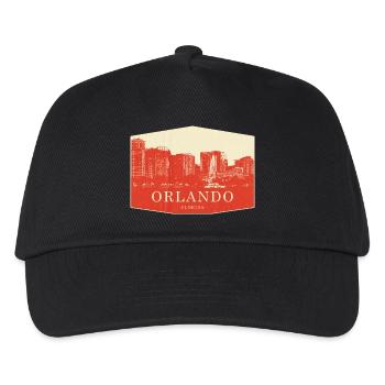Orlando Skyline Vintage Florida - Kids’ Baseball Cap - black - Front