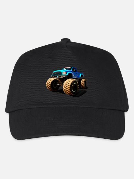 Monster Truck Nr. 1 - Kinder Basecap - Schwarz