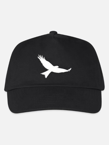 Greifvogel in weiss - Kinder Basecap - Schwarz