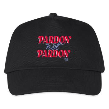 Emily In Paris Pardon Not Pardon Writing Red - Kids’ Baseball Cap - black - Front