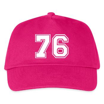76 - Kids’ Baseball Cap - fuchsia - Front