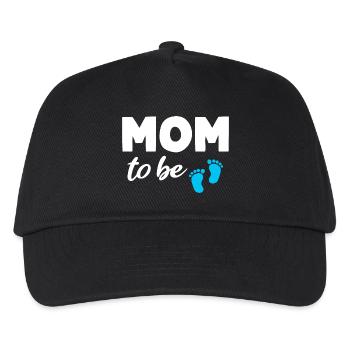 Mom to be Boy Mom Pregnancy Mom - Kids’ Baseball Cap - black - Front