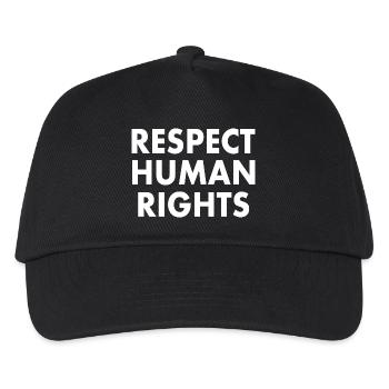 Respect human rights - Casquette de baseball Enfant - noir - Devant