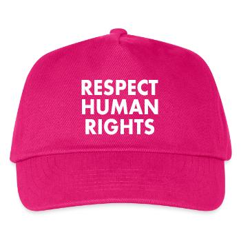 Respect human rights - Casquette de baseball Enfant - fuchsia - Devant