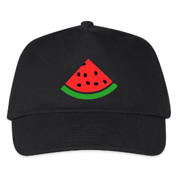 Melon pastèque - Casquette de baseball Enfant - noir - Devant