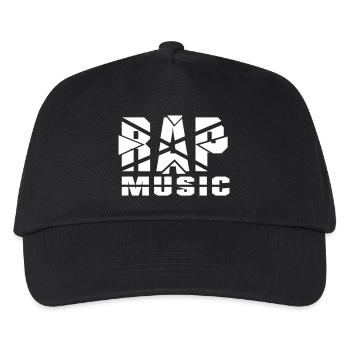 Conception de musique rap découpée - Casquette de baseball Enfant - noir - Devant