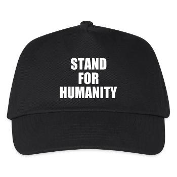 Stand for humanity - Kinder Basecap - Schwarz - Vorne