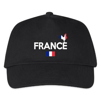 FRANKREICH - Kinder Basecap - Schwarz - Vorne