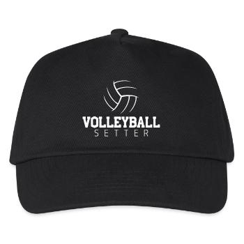 Passeur de volley-ball minimaliste - Casquette de baseball Enfant - noir - Devant