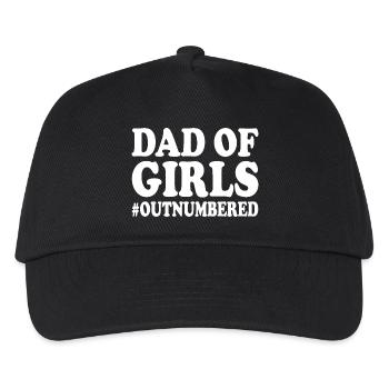 Dad of girls outnumbered - Kinder Basecap - Schwarz - Vorne
