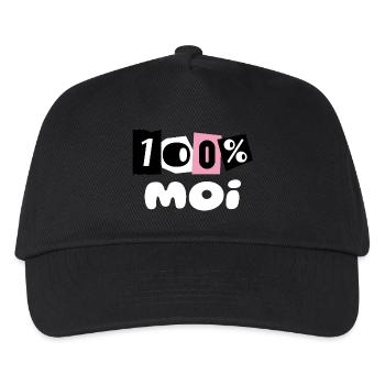 100% ICH - Kinder Basecap - Schwarz - Vorne