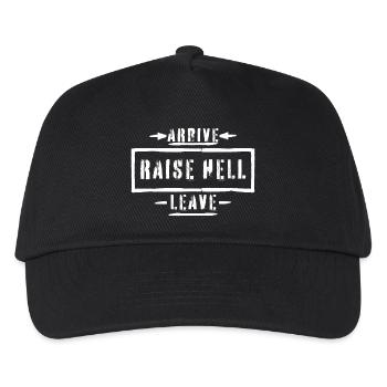 Arrive Raise Hell Leave Arrive and all hell breaks loose - Kids’ Baseball Cap - black - Front